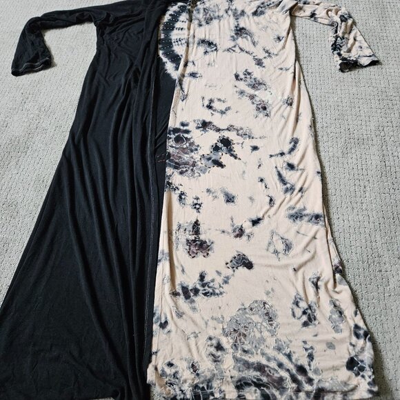 Talk of the Walk Cardigan Womens 1X Beaded Sequin Geisha Girl Tie Dye Duster - Picture 3 of 16